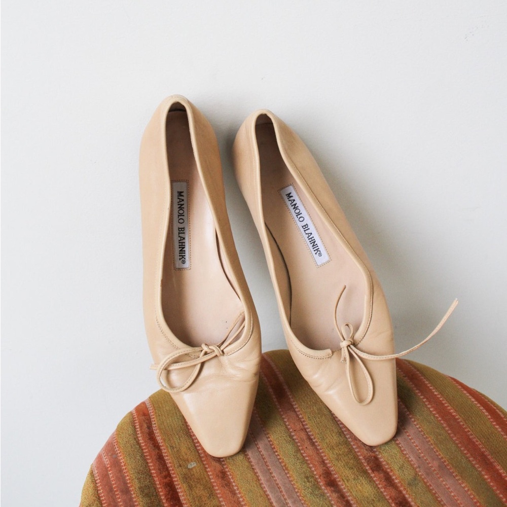 1990s Classic Manolo Blahnik Ballet Flats